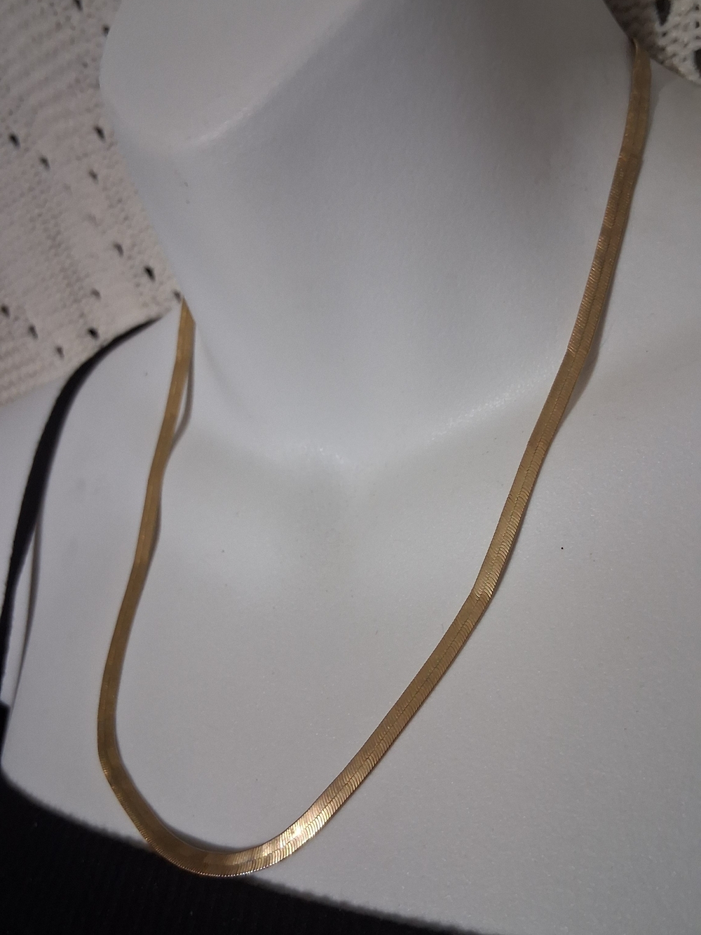 Gold Herringbone Necklace - Women Jewelry